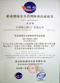 GBT28001職業健(jiàn)康安全管理體
